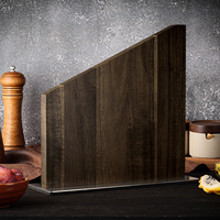 Porte-couteaux magnétique en bois pour ensembles de couteaux de cuisine, bloc à couteaux magnétique en bois d'acacia de qualité supérieure, support à couteaux magnétique en bois