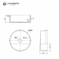 Lavabo de salle de bain encastrable en acier inoxydable SUS304 doré, design personnalisé, lavabo artistique moderne doré
