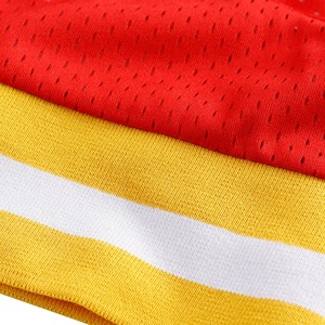 Großhandel Sexy Damen Gameday Premium Polyester Mesh Crop Top mit Sublimiertem <span class=keywords><strong>Team</strong></span>-Logo Atmungsaktives Cheerleading Football Trikot - Product Image 3