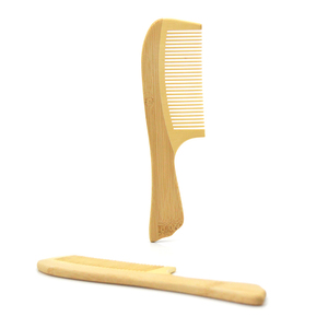 Peine de bambú ancho de madera grande biodegradable Natural ecológico de alta calidad, variedad de peines para el cabello para uso en el Salón del hogar - Product Image 4