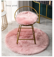 Chinese Manufactory 300x400 large wool pink carpets and rugs shaggy fluffy faux fur carpets and rugs