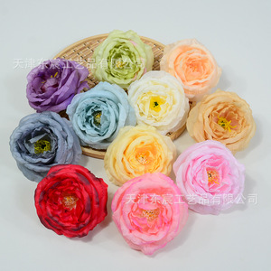 Roses artificielles Dongchen Crafts, fleurs en soie de 10 cm, décoration de mariage, décoration de la maison - Product Image 4