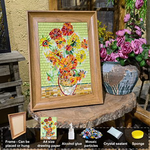 Mosaico Hecho a Mano, <span class=keywords><strong>Serie</strong></span> de Pinturas Mundialmente Famosas, Paquete de Materiales Creativos, Decoración de Pared, Pinturas de Van Gogh y Monet - Product Image 2