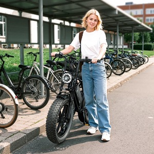 Vélo électrique 20 pouces en stock UE, livraison directe, 48V 250W 25KM/H, vélo de montagne électrique léger - Product Image 5