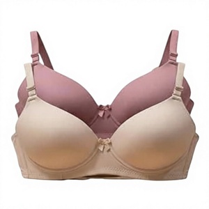 Sujetador sin costuras acolchado para mujer, sin aros, suave, elástico, transpirable, cómodo, para uso diario, tipo camiseta, personalizado OEM ODM, venta al por mayor, nailon - Product Image 1