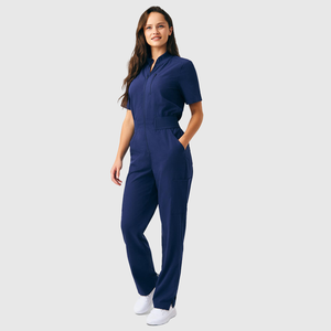Combinaison unisexe à manches courtes ajustée pour femmes, vêtements de soins infirmiers, uniforme d'infirmière, jogging, uniformes de salon, ensembles de blouses - Product Image 4