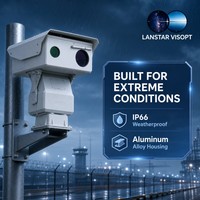Cámara de Visión Nocturna Láser Infrarroja PTZ IP66, Dispositivo de Monitoreo para Exteriores las 24 Horas, Resistente a la Intemperie
