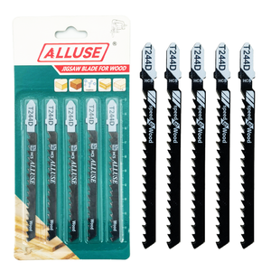 Alluse 5 件套 T244D 100mm 6TPI 优质钢制曲线锯片 工业级 T 型柄磨齿 OEM 快速曲线切割木材 - Product Image 1