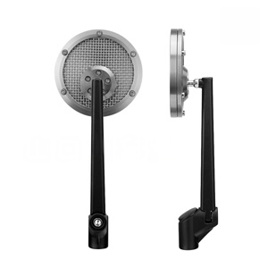 Accessoires pour motos, rétroviseur réfléchissant pour moto, rétroviseur en fibre de carbone pour scooter électrique, rétroviseur universel - Product Image 5