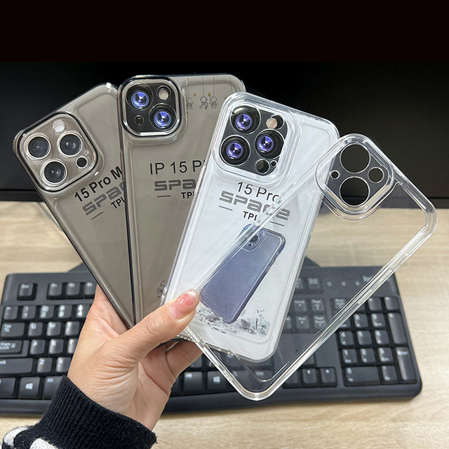 Wholesale Shockproof Soft TPU Clear Phone Case for iPhone 17 Pro Max 16 15 14 13 12 11 Xs Xr 7 8 Plus Transparent Space Cover