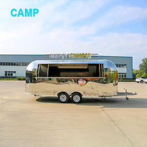 CAMPTRL Remorque de restauration mobile en acier inoxydable, cuisine mobile, <span class=keywords><strong>camion</strong></span> de restauration rapide entièrement équipé - Product Image 3