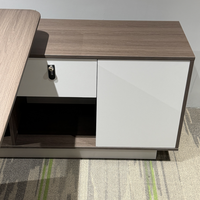 Bureau de direction moderne pas cher avec tiroirs pour patron, directeur général, ou bureau à domicile – Meuble de bureau en gros