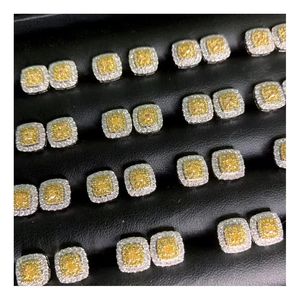 Pendientes de Diamantes Amarillos Naturales de 0.5CT en Oro Puro de 18K, Oro Real Au750, Joyería de Moda para Mujeres, Señoritas y Niñas, Gran Venta Xinfly - Product Image 1