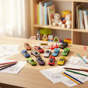 Ensemble de jeu éducatif, 2 pièces, voitures de collection, jouets en métal, à vendre, bon marché, collection - Product Image 4