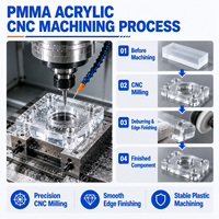 Services de fraisage CNC de précision sur mesure, pièces usinées en plastique technique acrylique PMMA, POM, PC, ABS, PEEK, composants OEM