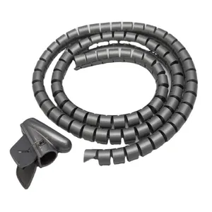 Ücretsiz örnekleri sağlamak kullanımlık spiral sarma bantları çapı 20mm plastik masa kablo tel organizatör