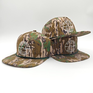 Gorra Snapback Richardson 256 Vintage Deportiva de 5 Paneles con Visera Plana de Nylon y Cuerda, Personalizable con Logotipo Bordado - Product Image 3