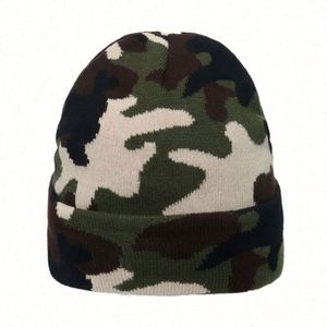 Gorros de Invierno para Hombre al por Mayor, Gorro Deportivo para Esquí, Gorro de Punto, Gorros de Jacquard Personalizados con Estampado de Camuflaje para Hombre - Product Image 4