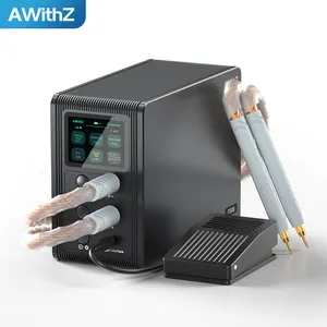 Awithz New Mini Spot Welding Machine 80-Level Adjustable LCE Screen 1.0mm 15A Charging Speed Preheat 1-10 for Welding