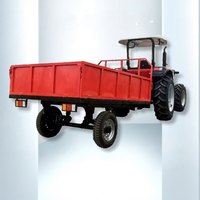 Remorque benne agricole 10 tonnes à benne arrière, double essieu, haute productivité, garantie 1 an