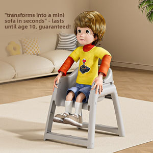 Silla de Comedor para Bebés de Plástico Resistente con Altura Ajustable para Uso Doméstico, Estilo Restaurante, Segura, Capacidad de 250 lb, Venta al Por Mayor - Product Image 5