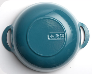Pentola per Zuppa in <span class=keywords><strong>Ghisa</strong></span> Smaltata Pretrattata con Doppio Manico, Wok Molto Venduto - Product Image 3