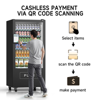 Máquina Expendedora de Alimentos sin Efectivo Gcash, Eficiente, para Snacks y Bebidas