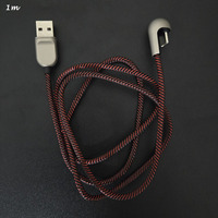OEM ODM kustom nilon dikepang 90 derajat bentuk U permainan Siku khelne wala permainan seluler USB C kabel