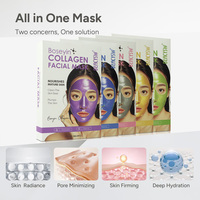 Bio Collagène Réel Masque Hydrogel Hydratant Profond Bio Collagène Petite Molécule Masque Élasticité des Pores Bio Collagène Masque de Nuit