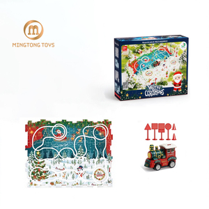 Treno <span class=keywords><strong>Giocattolo</strong></span> di Natale all'Ingrosso Direttamente dalla Fabbrica, Set Treno di Natale, Pista Puzzle di Natale, <span class=keywords><strong>Giocattolo</strong></span> Treno su Pista, Treno di Babbo Natale - Product Image 1