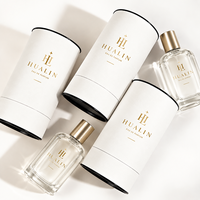 Boîte rigide de luxe personnalisée pour parfum avec logo estampé or, finition mate, papier artistique, doublure en éponge, emballage EVA