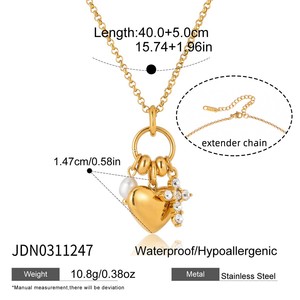 Collar de Cadena de Acero Inoxidable con Circonitas, Diseño Moderno y Elegante, Chapado en Oro de 18k, Plata, Estilo Lujoso para Mujer - Product Image 4