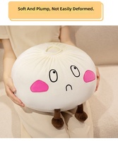 Nouvel Arrivage : Grande Peluche Mignonne en Forme de Boulette Vapeur, Douce et Réaliste, pour la Décoration de la Maison