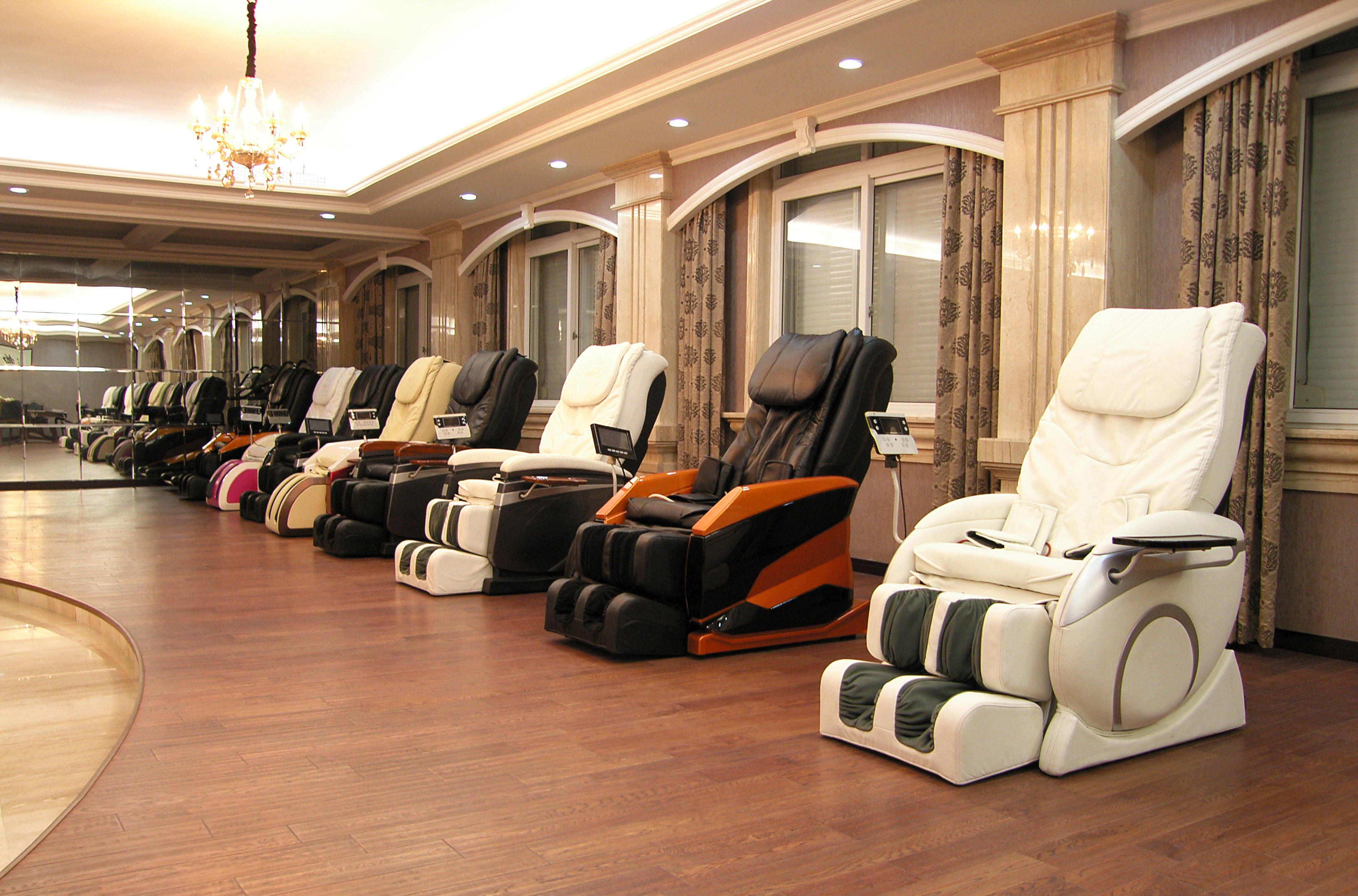 韩国热脊柱玉石按摩床