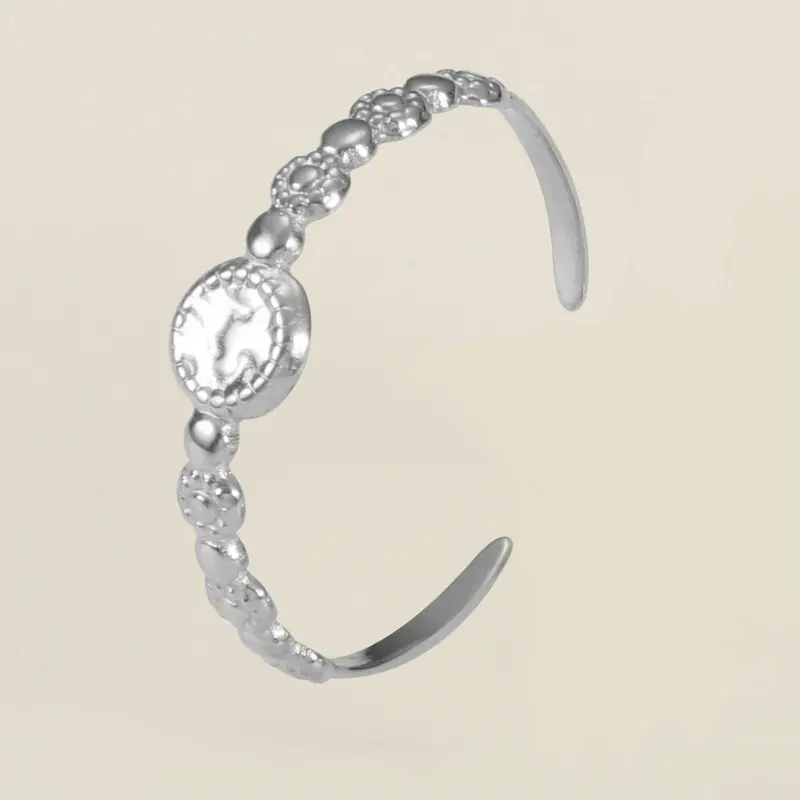 Polka dot couleur acier