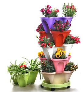 best selling product tower pots flower pots camiseta 3d macetas torrw maceta de riego vaso para morango montador