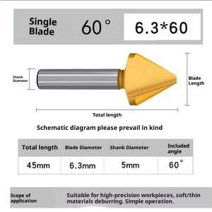 Pzkj קובלט המכיל פלדת אל-חלד 60 חותך זיגזרות חד-קפת 45 כדוח - Product Image 5