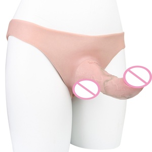 FAAK Penis Extension Toys for Male Penis Enlargement Extension Delay Ejaculation Cock Sleeve Dick Cover Hollow <b>Dildo</b> Pants - Product Image 5