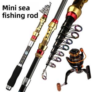 Mini <span class=keywords><strong>ensemble</strong></span> de tige de leurre de carpe Super dur Ultra-court carbone océan plage pêche longue distance coulée tige nue - Product Image 2