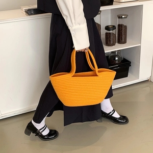 Nuove <span class=keywords><strong>Borse</strong></span> <span class=keywords><strong>a</strong></span> Spalla <span class=keywords><strong>in</strong></span> Paglia per Donne, <span class=keywords><strong>Borse</strong></span> da Spiaggia <span class=keywords><strong>Fatte</strong></span> <span class=keywords><strong>a</strong></span> <span class=keywords><strong>Mano</strong></span> <span class=keywords><strong>in</strong></span> <span class=keywords><strong>Corda</strong></span> di Cotone, <span class=keywords><strong>Borse</strong></span> Intrecciate <span class=keywords><strong>in</strong></span> Rafia e Rattan, <span class=keywords><strong>Borse</strong></span> per Vacanze e Shopping - Product Image 6