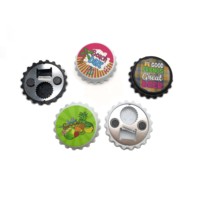 Décapsuleur magnétique en fer et plastique écologique, imprimé UV, cadeaux promotionnels, souvenir, aimant de réfrigérateur, pour cuisine et bar