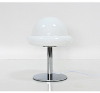 Lampe de table en verre en forme de champignon, minimaliste, idéale pour Instagram, lumière d'ambiance nocturne, décoration de chambre et de salon, cadeau girly