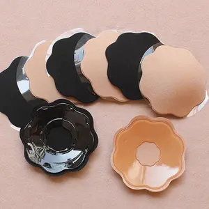 Frauen wieder verwendbare Pasteten Silikon Brust aufkleber Selbst klebende Brustwarzen abdeckung Flirten Brustband Sexy BH-Pads Charm Nippel abdeckungen