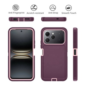 Étui de téléphone avec clip de ceinture noir en PC+TPU, vente chaude, support rotatif à 360 degrés, coque de téléphone combinée pour Tecno Spark 40 A-2631 - Product Image 4