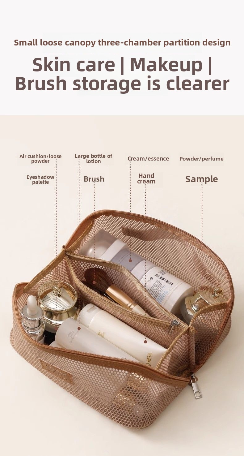 customised white makeup bag