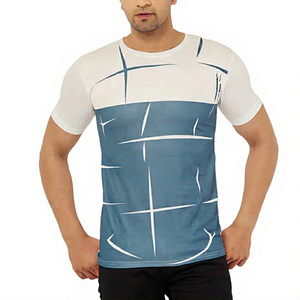 เสื้อยืดผู้ชายทรงหลวม ผ้าฝ้าย 100% แห้งเร็ว ระบายอากาศดี พิมพ์โลโก้ความหนาแน่นสูง สไตล์สตรีทแวร์ จากโรงงาน OEM - Product Image 1