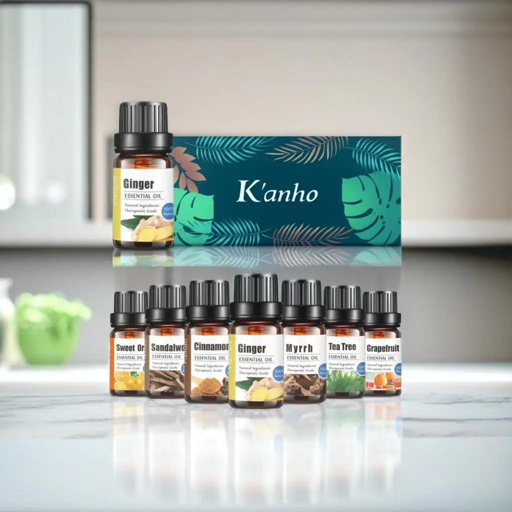 Kanho Solución nutritiva para el cabello Solución de jengibre Planta nutritiva Cuidado del cabello Aceite esencial para el cabello denso