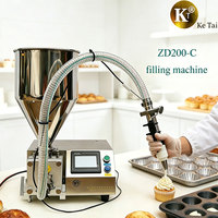 Machine de remplissage automatique haute précision 385W ZD200C pour chocolat et confiture, idéale pour sandwichs au fromage à la crème