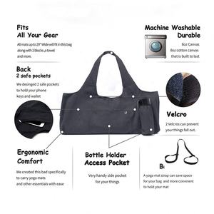 Bolsa de transporte de esterilla de Yoga de gran capacidad portátil de moda Bolsas de lona de yoga con estilo - Product Image 2