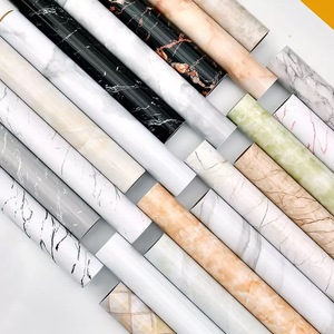 Rifornimento della fabbrica a buon mercato marmo bianco nero mobili carta da parati decorazione domestica adesivo da <span class=keywords><strong>parete</strong></span> - Product Image 5